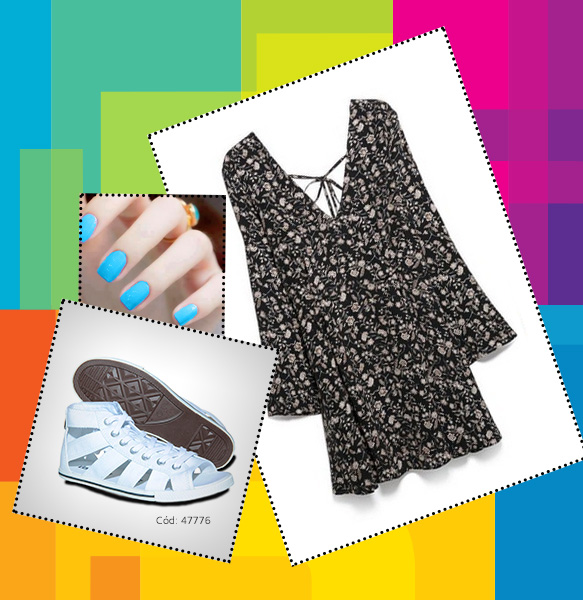 Vestido curto manda longa