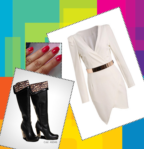 Vestido curto manda longa