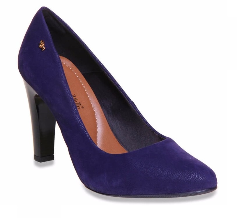 Scarpin Feminino Salto Médio Grosso Renata Melo 66019020 Marinho