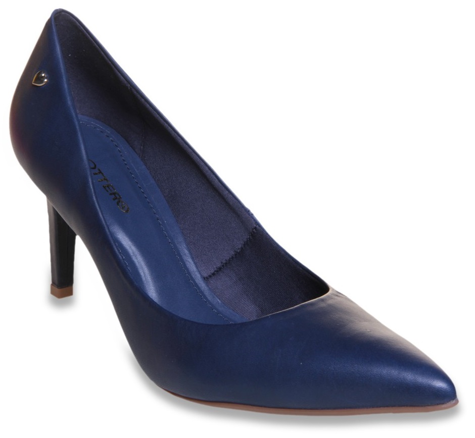 Scarpin Feminino Salto Alto Fino Bico Fino Bottero 239421 Marinho