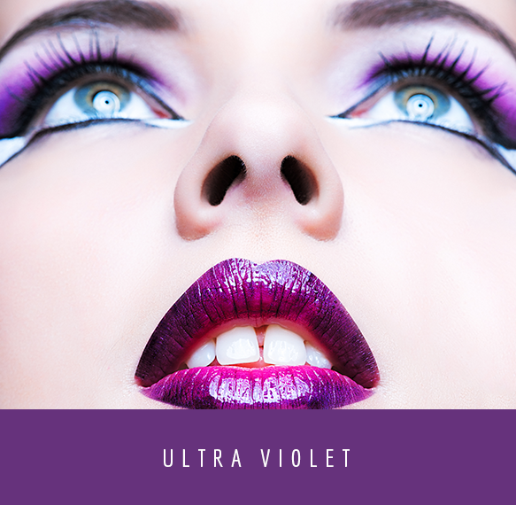 maquiagem na cor roxa